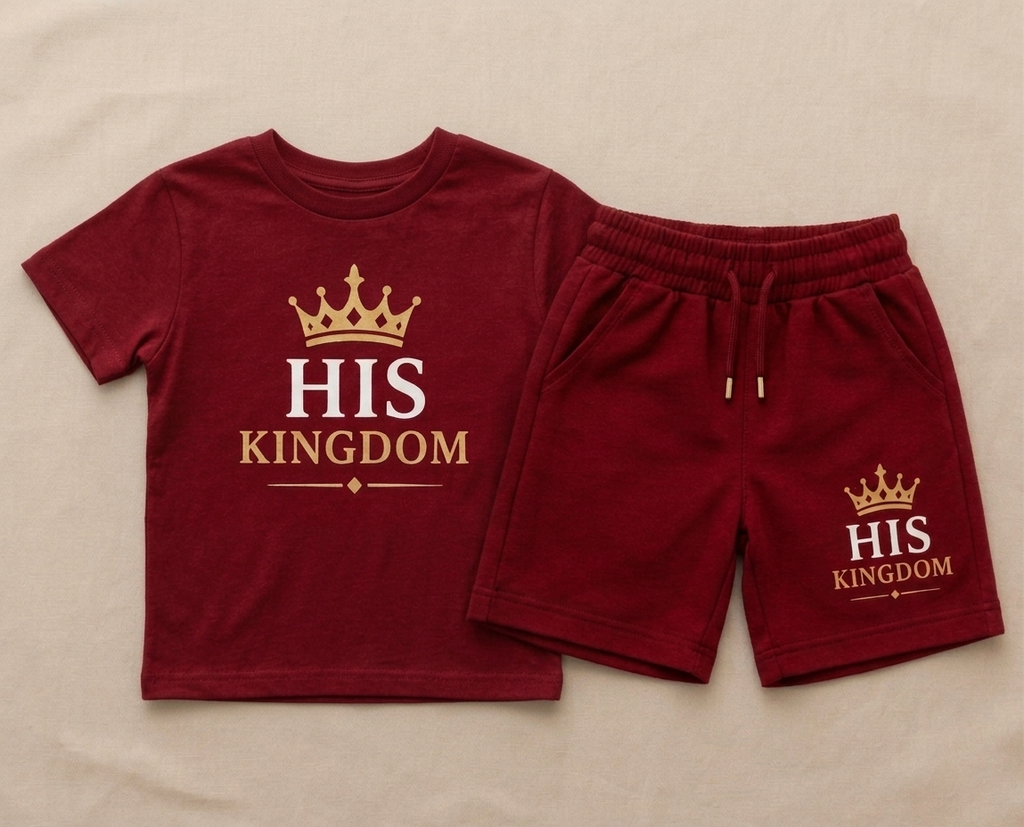 His Kingdom Kids T-Shirt & Shorts Set