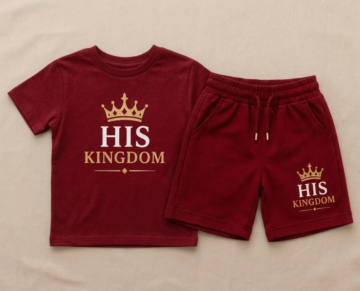 His Kingdom Kids T-Shirt & Shorts Set