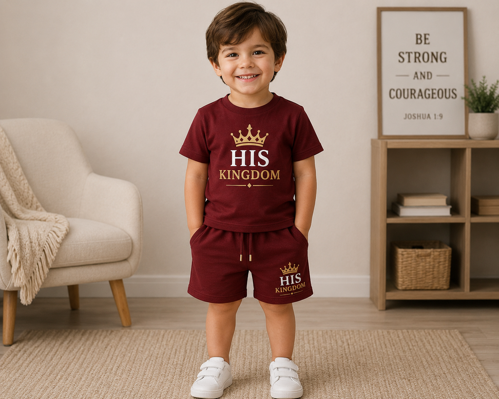 His Kingdom Kids T-Shirt & Shorts Set