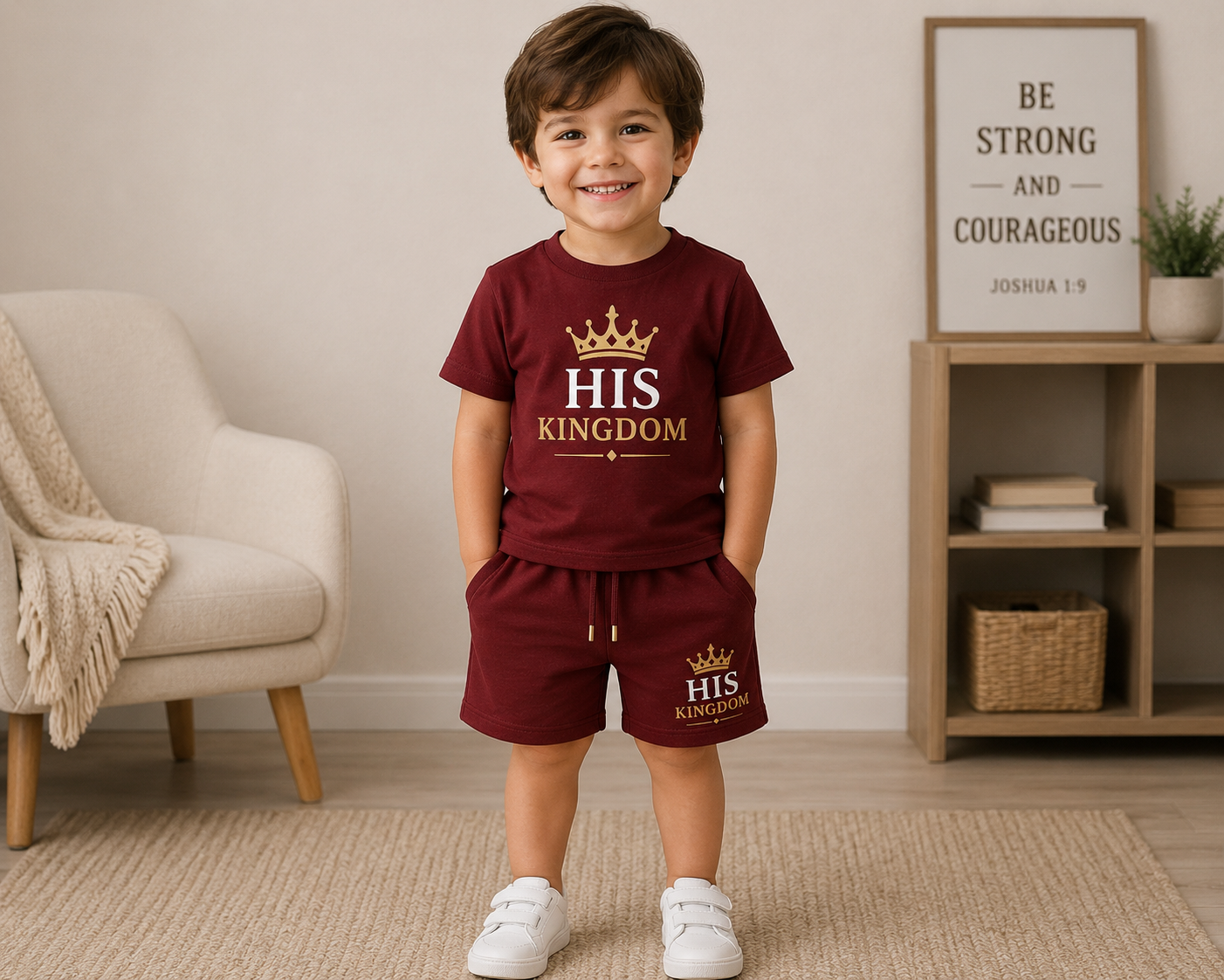 His Kingdom Kids T-Shirt & Shorts Set