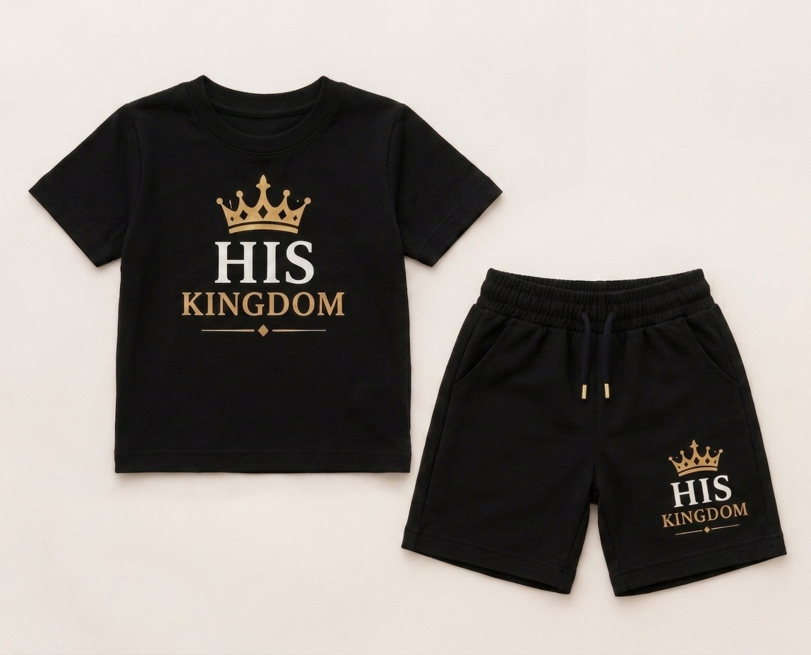 His Kingdom Kids T-Shirt & Shorts Set