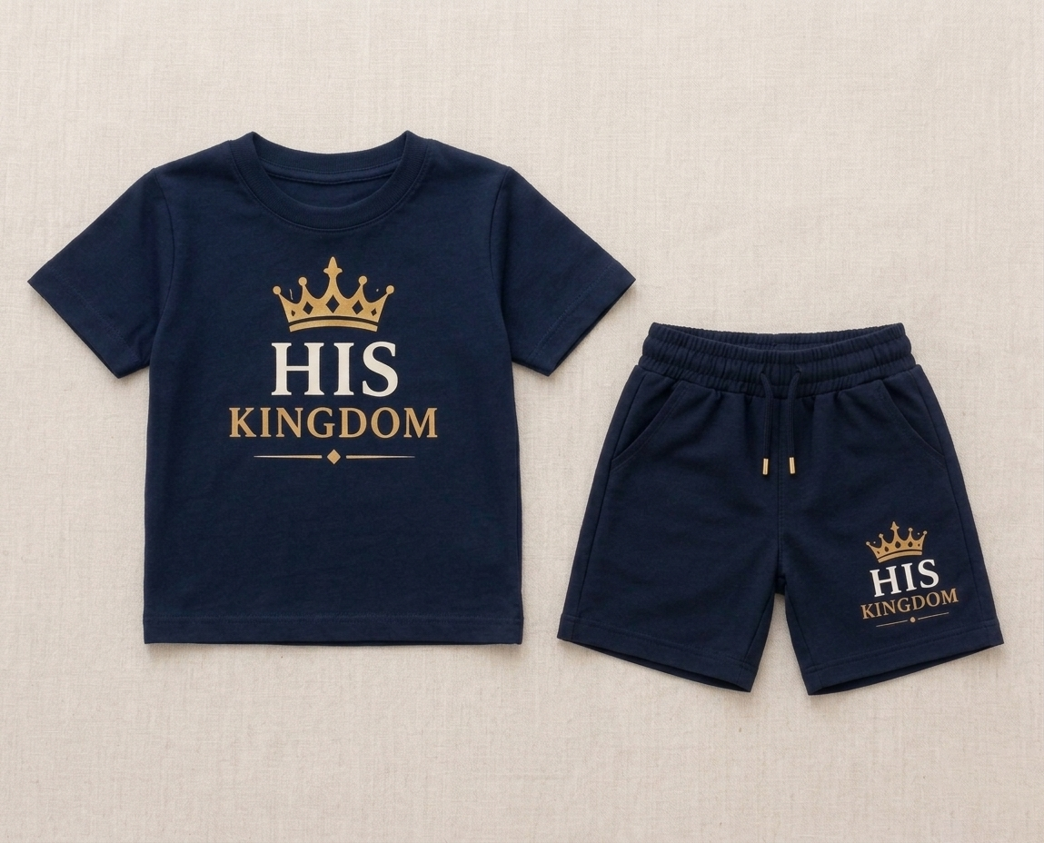 His Kingdom Kids T-Shirt & Shorts Set