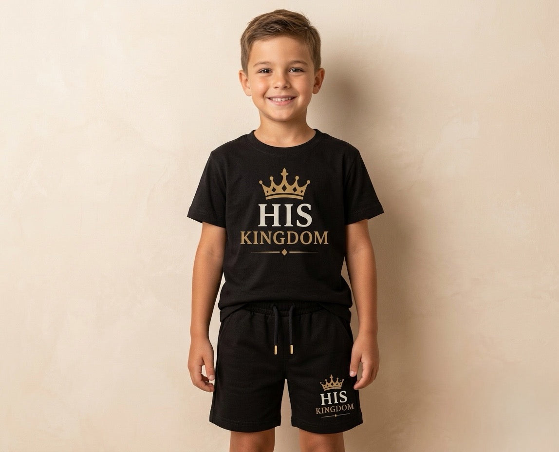 His Kingdom Kids T-Shirt & Shorts Set