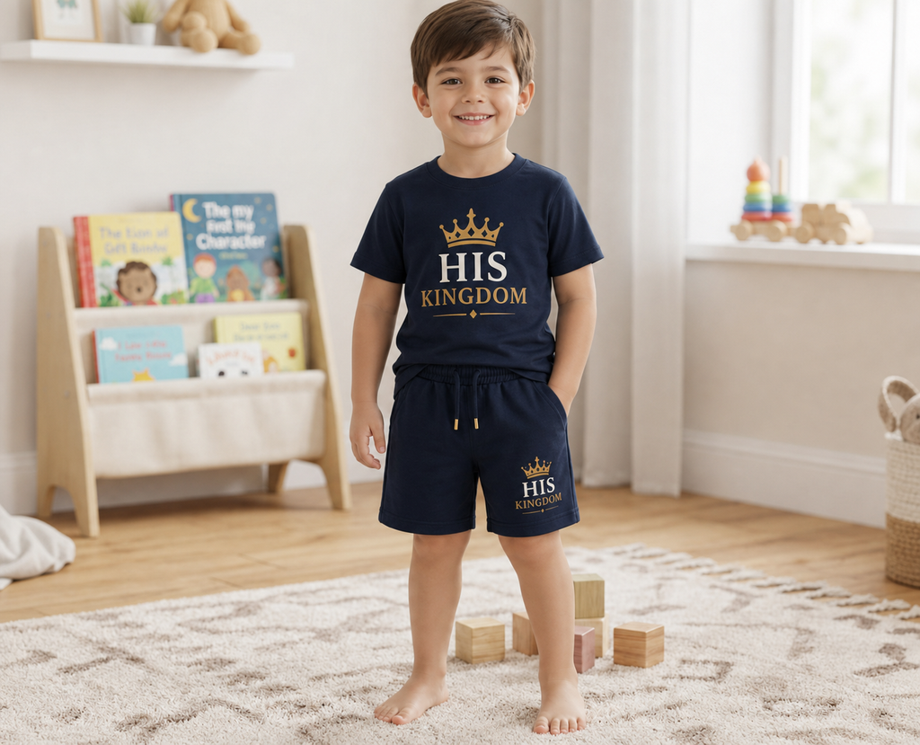 His Kingdom Kids T-Shirt & Shorts Set