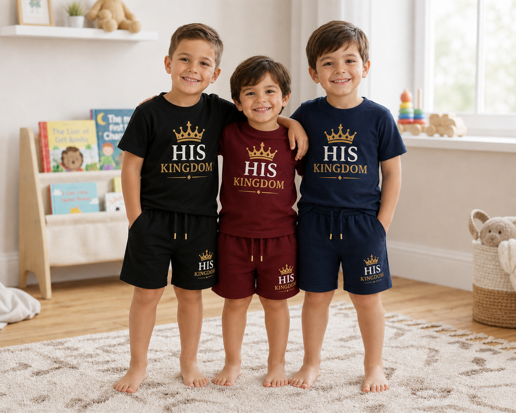 His Kingdom Kids T-Shirt & Shorts Set
