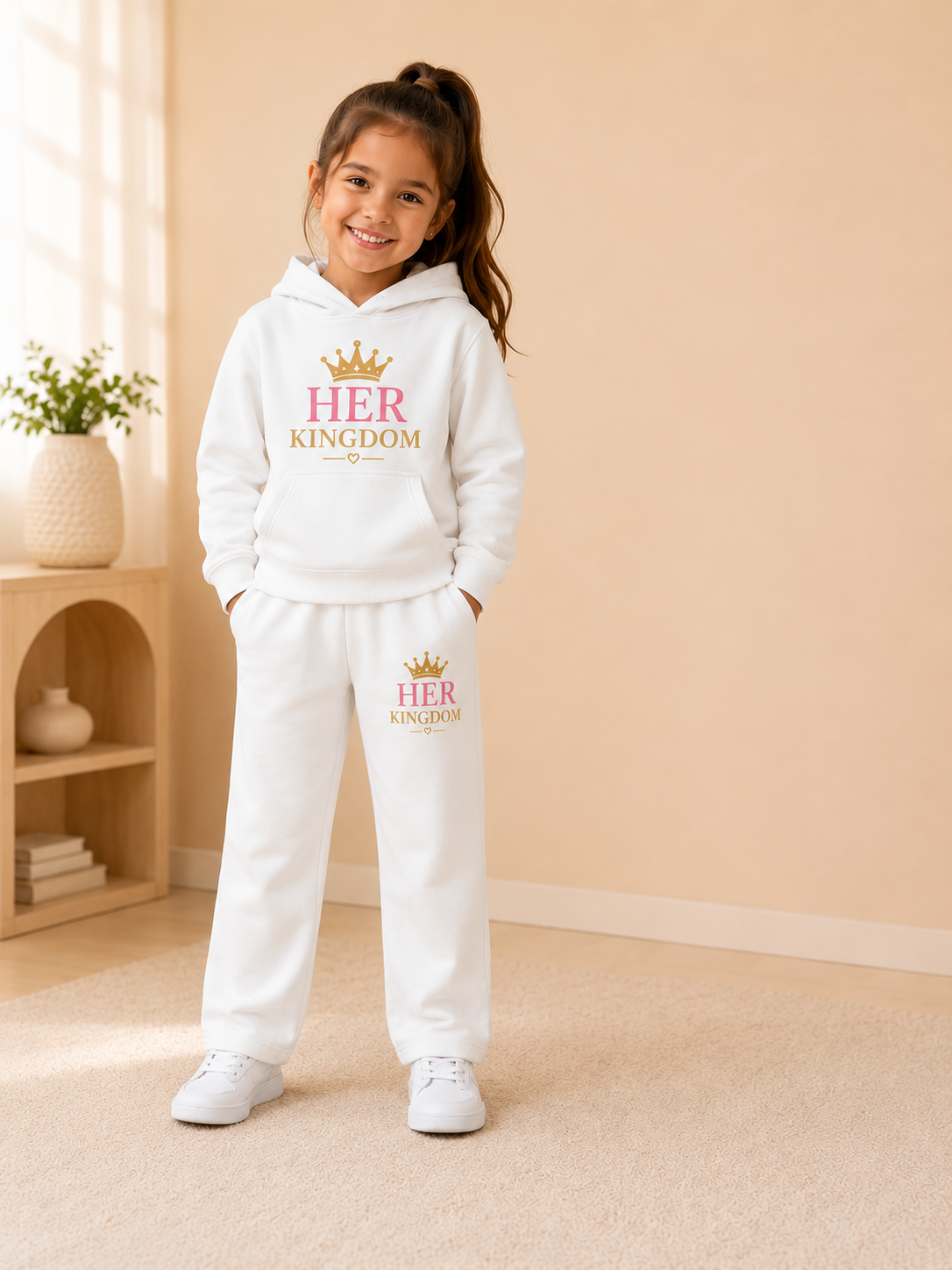 Her Kingdom Kids Hoodie & Trackpants Set
