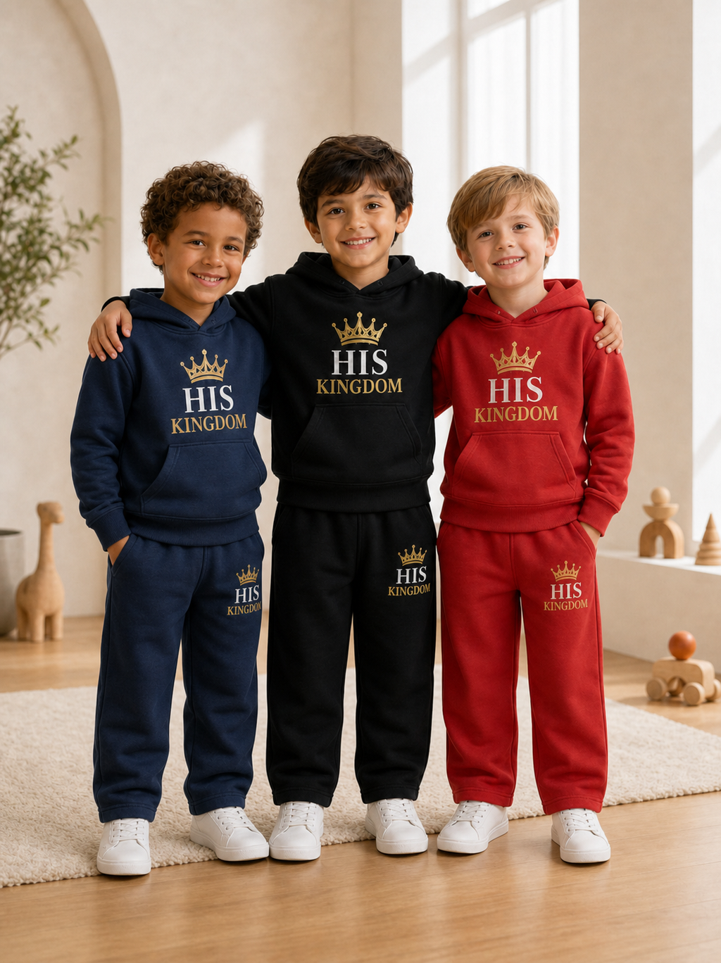 His Kingdom Kids Hoodie & Trackpants Set
