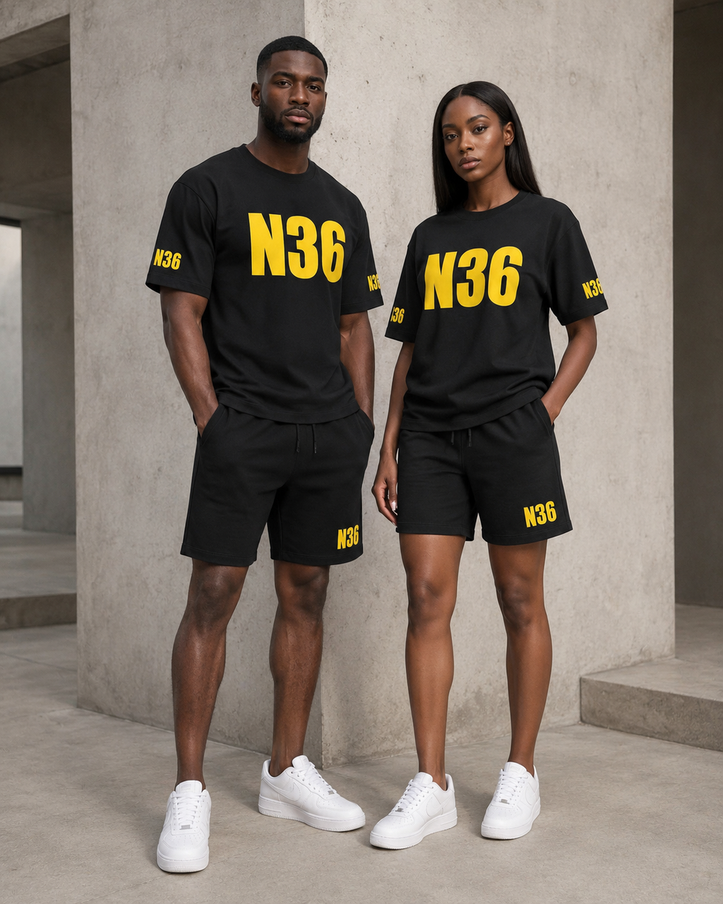 N36 Unity Oversized T-Shirt & Shorts Set