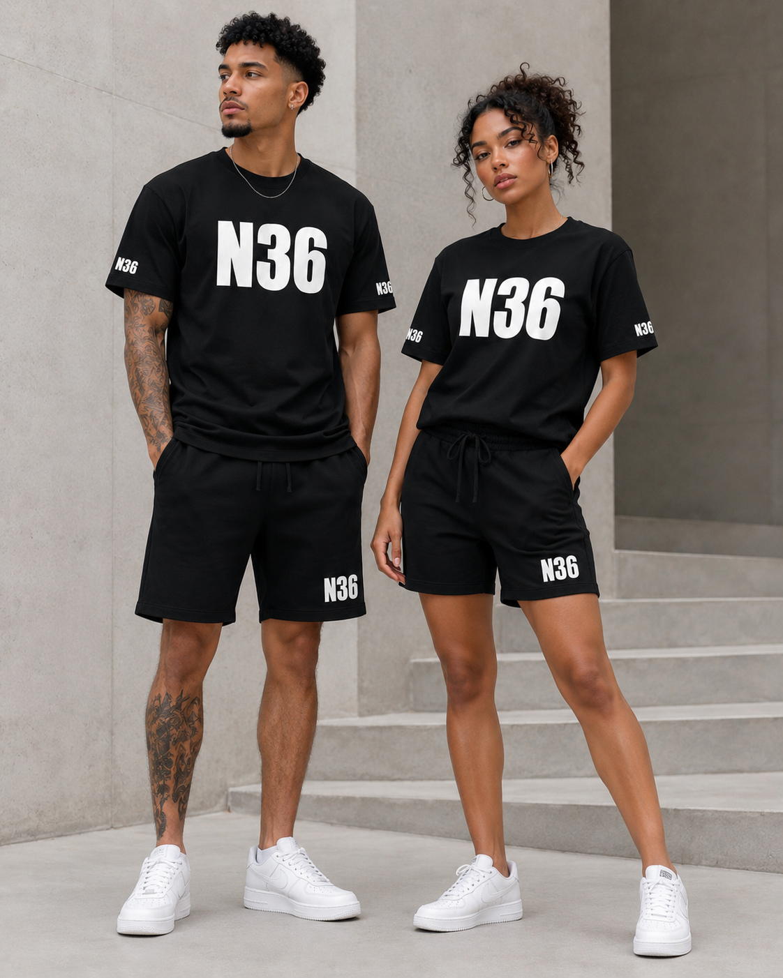N36 Unity Oversized T-Shirt & Shorts Set