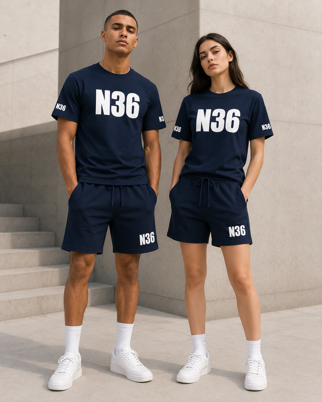 N36 Unity Oversized T-Shirt & Shorts Set