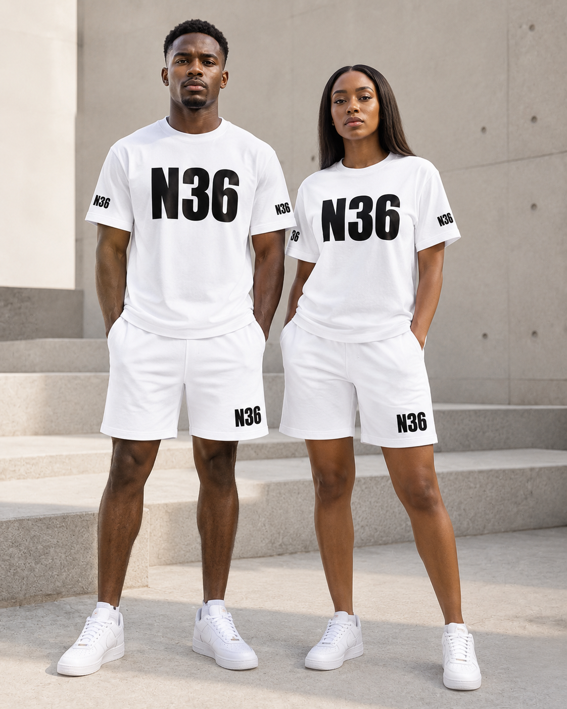 N36 Unity Oversized T-Shirt & Shorts Set