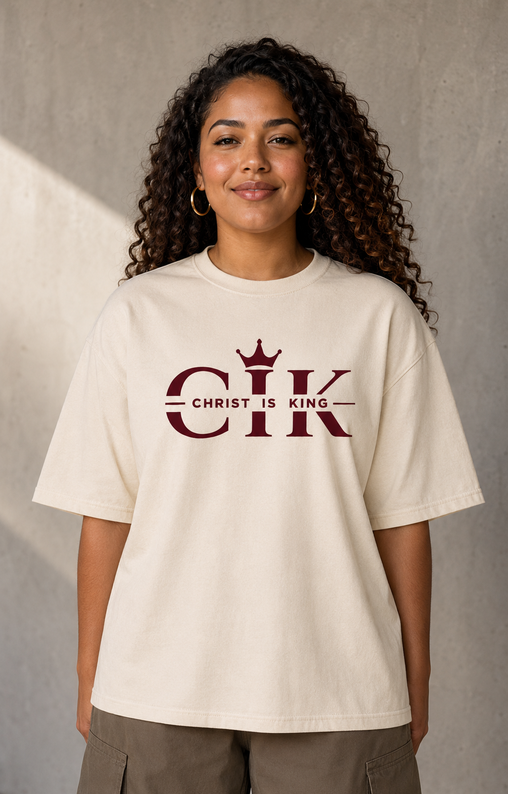Christ Is King Oversized T-Shirt