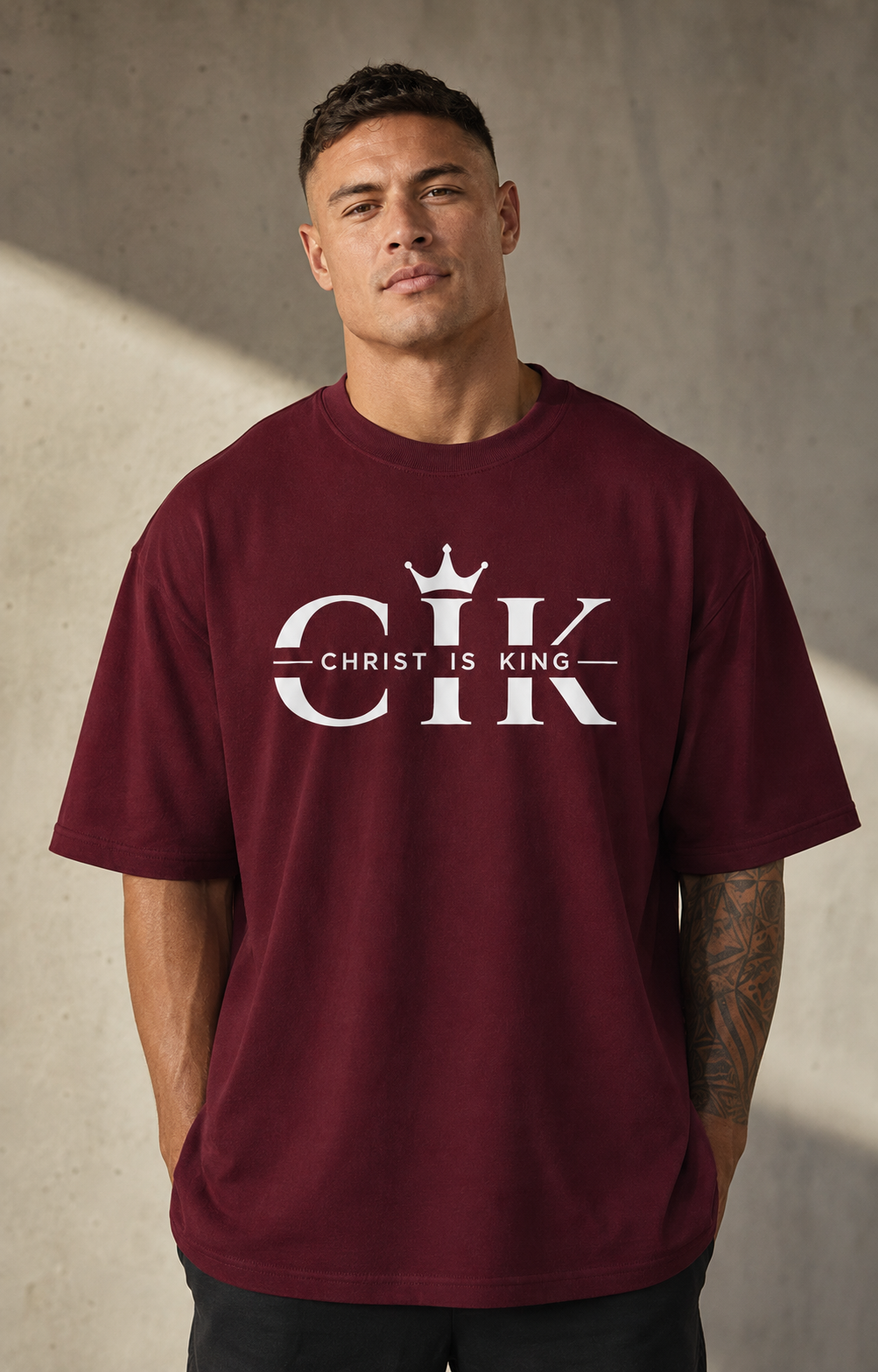 Christ Is King Oversized T-Shirt