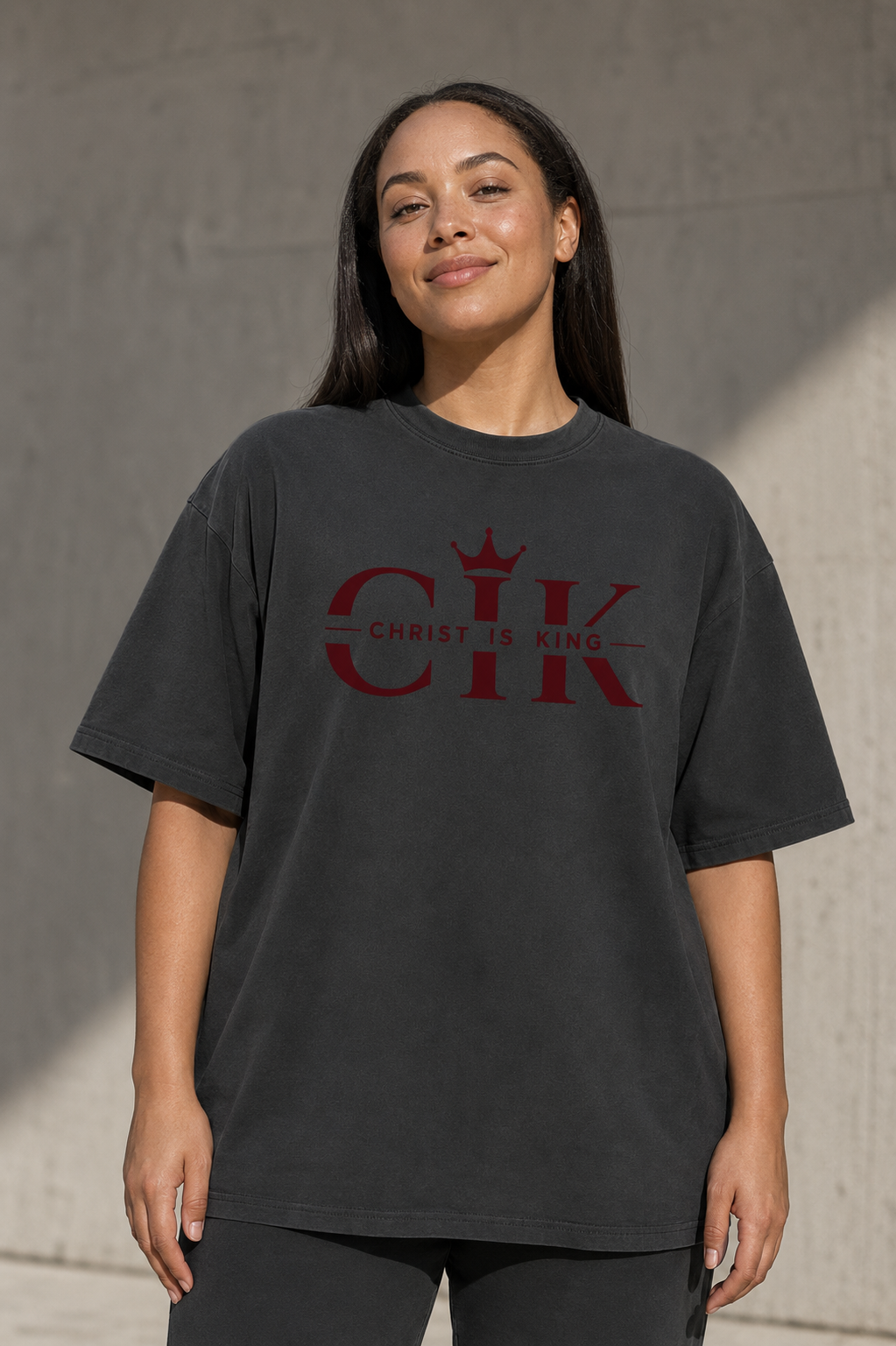 Christ Is King Oversized T-Shirt