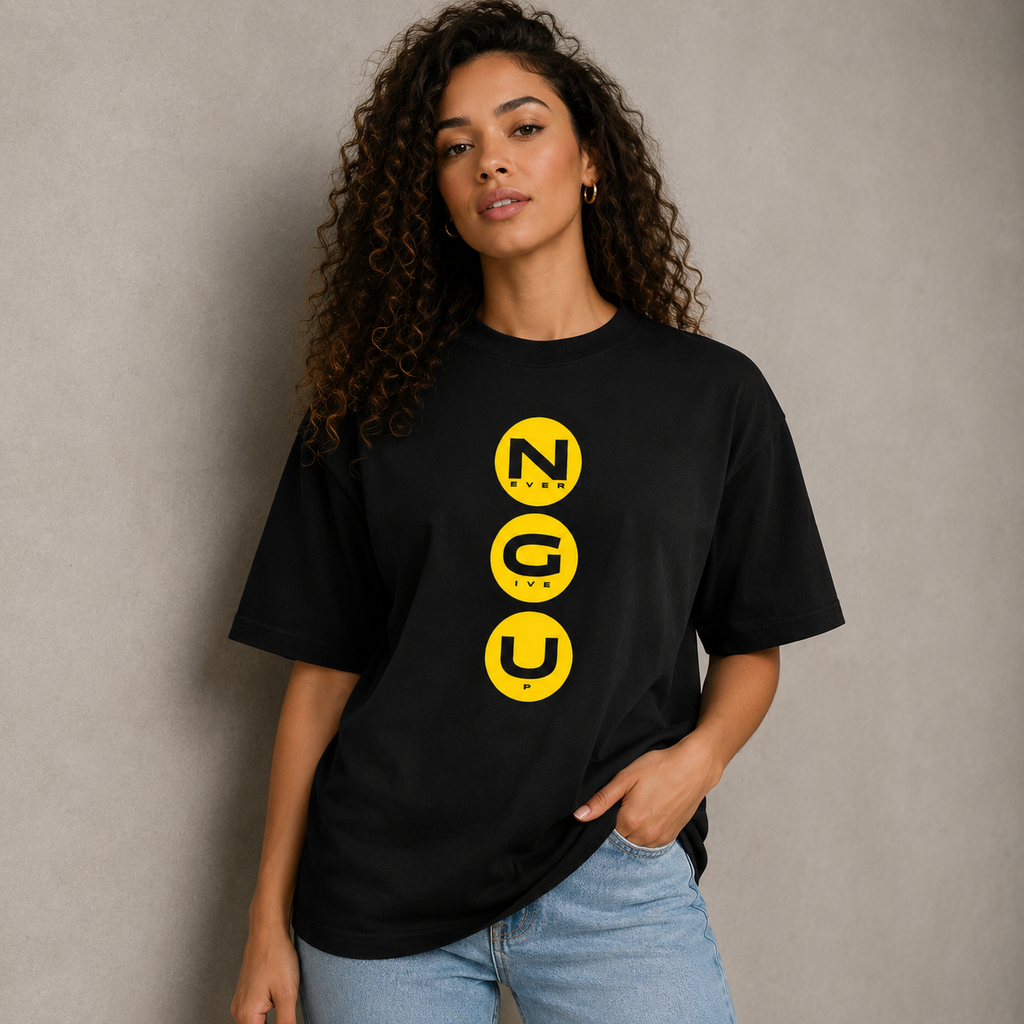 Never Give Up Oversized T-Shirt