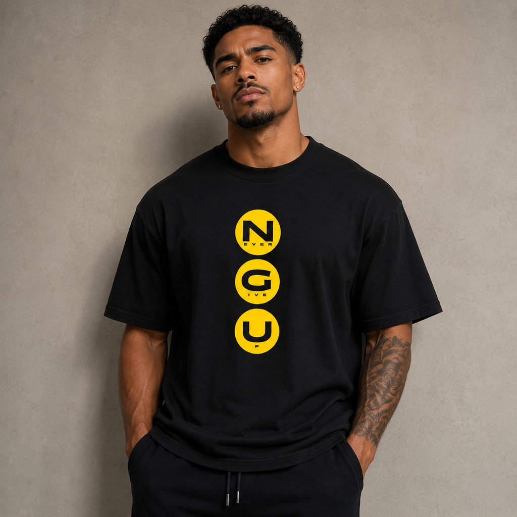 Never Give Up Oversized T-Shirt