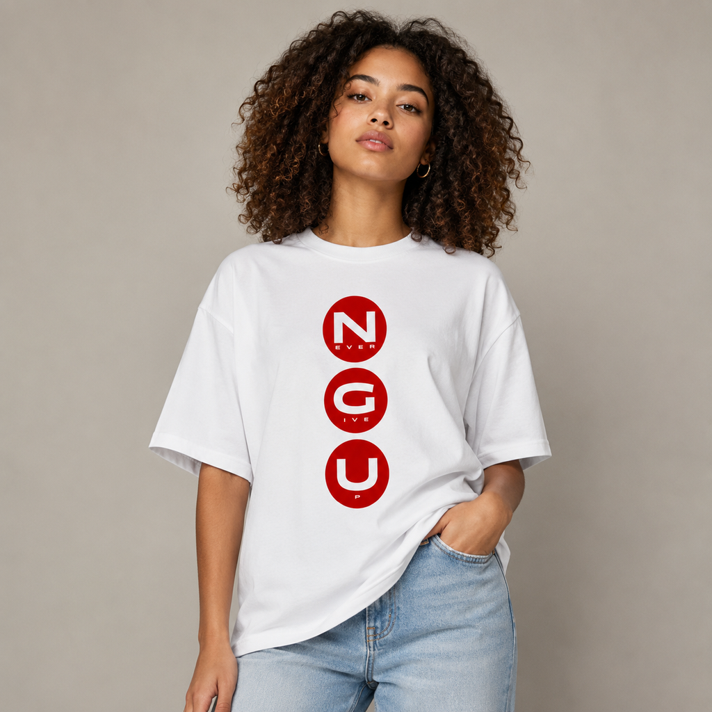 Never Give Up Oversized T-Shirt