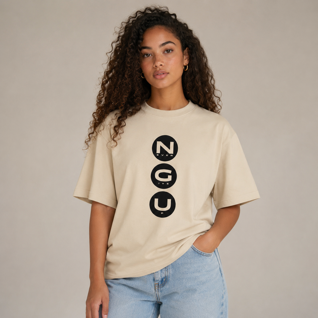 Never Give Up Oversized T-Shirt