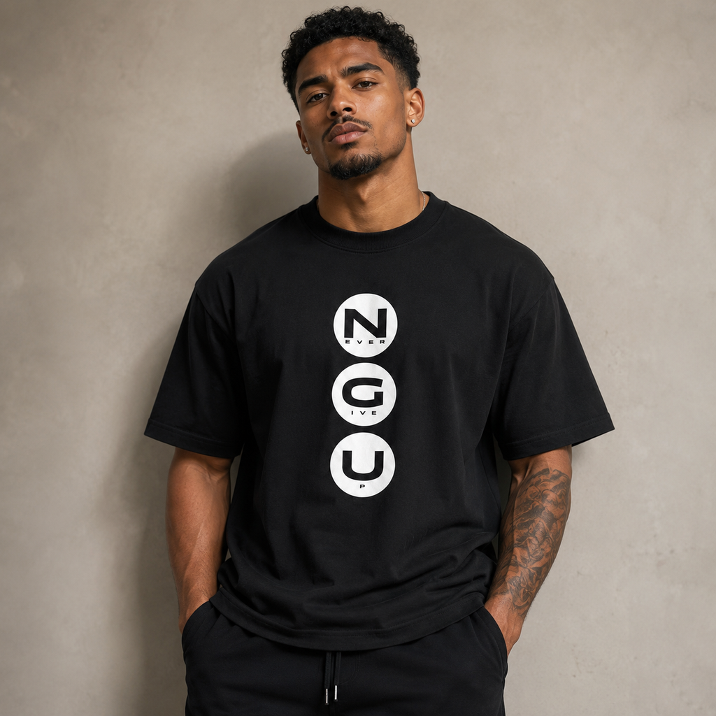 Never Give Up Oversized T-Shirt